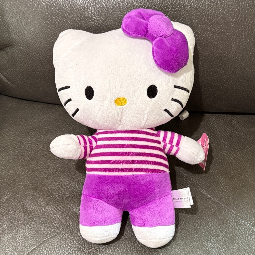 Hello kitty adorable 12 in plush purple dresses plush